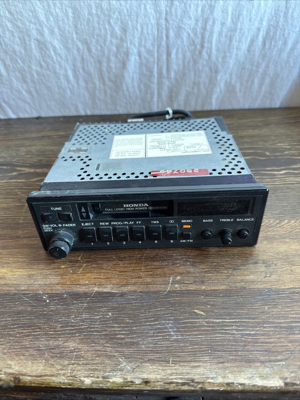 OEM 1987 Honda Accord Cassette Player AM/FM Car Stereo Untested